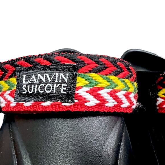 Lanvin x Suicoke Black Mok Curb Mules Men\'s US 9 $350 Retail Luxury Slides NIB main image 8